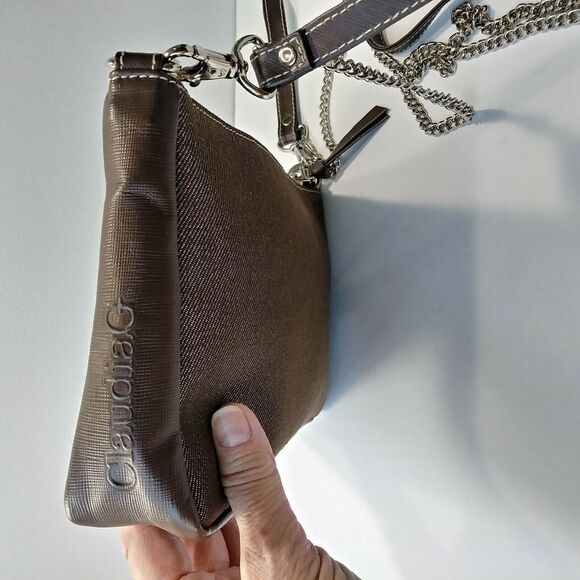 Claudia G Brown Metallic Fabric/Leather Bag - Picture 3 of 7